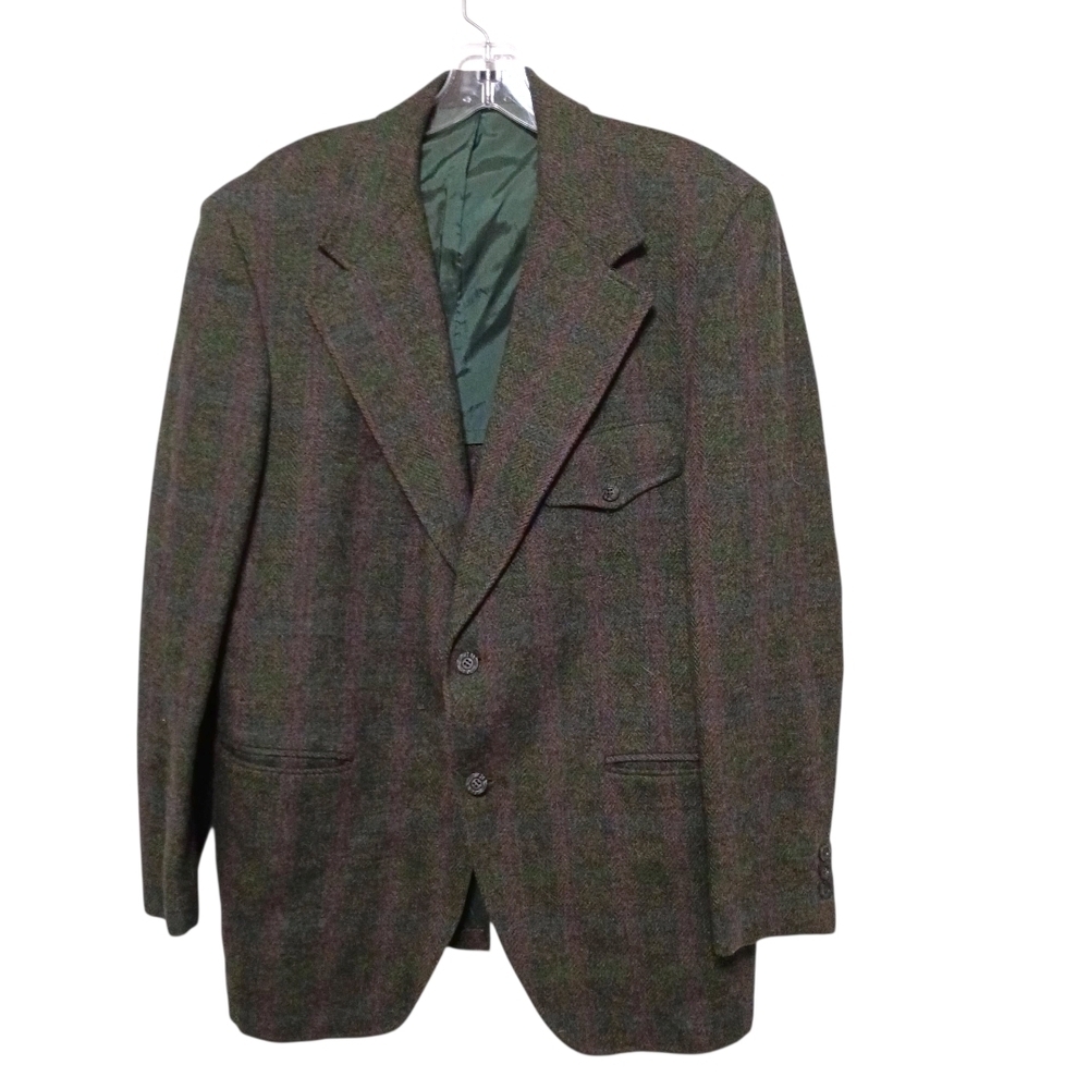 Brookford - Vintage Classic Two Button Men's Wool Blend Sports Coat